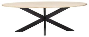 Richmond Interiors Avalon Ovale Eettafel Travertin 230 Cm - 230 X 116cm.