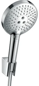 Hansgrohe Raindance Select S PortersS badset met S 120 3jet handdouche met wandhouder met Isiflex`B doucheslang 160cm chroom 26721000