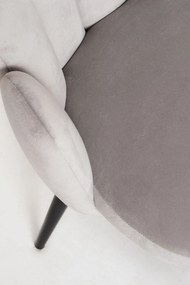 Set 4 Hand Fluwelen Stoelen Zwarte Poten