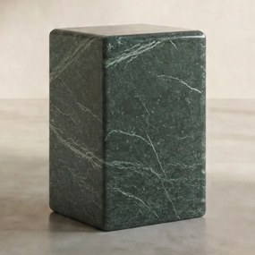 Bijzettafel Groen Marmer Vierkant - 30 X 30cm.