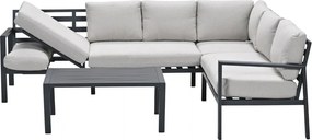 Garden Impressions Denver loungeset 4-delig rechts – donker grijs