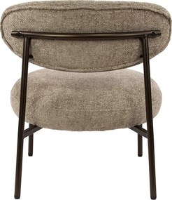 Zandkleur Fauteuil Met Ronde Zitting