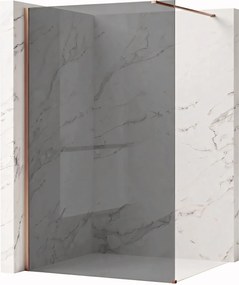 Walk-in douchewand Rea Flexi Grey / Brush Copper 90