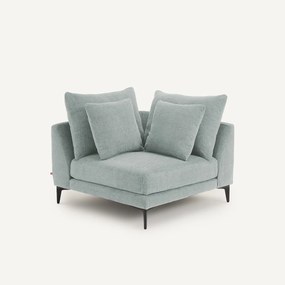 Hoekbank van gevlochten polyester, MODERNISTE, ontwerp Emmanuel Gallina