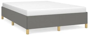 vidaXL Bedframe stof donkergrijs 140x200 cm