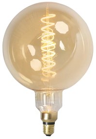 E27 dimbare LED lamp spiraal filament G200 3W 200 lm 2100K