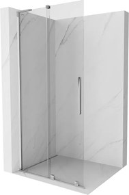 Mexen Velar L schuifbare douchewand Walk-in 100 x 200 cm, transparant 8 mm, chroom - 871-100-003-03-01