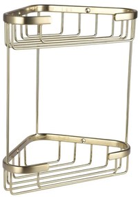 Eastbrook Solid messing doucherek driehoek dubbel messing geborsteld