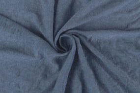 Hoeslaken Jersey – 100% katoen – 180×200 – blauw melange