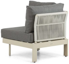 Hoek loungeset 6 personen Aluminium Taupe  Lifestyle Garden Furniture Lorenzo