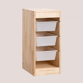 Opslagmodule In Hout Nopik Kids 3 Lades - Sklum