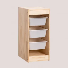 Opslagmodule In Hout Nopik Kids 3 Lades - Sklum