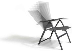 4 Seasons Cadiz tuinstoel verstelbaar - matt carbon