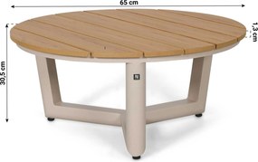 Hoek loungeset 5 personen Aluminium Zand/Beige  Lifestyle Garden Furniture Melone