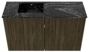 Mondiaz Joya DLux 70cm toiletmeubel shadow met wastafel faye links 1 kraangat lava