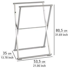 Wenko Lava handdoekhouder inklapbaar RVS glans