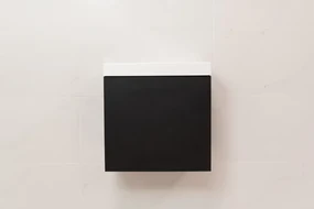 Sanigoods Minimo toiletmeubel 40cm mat zwart met mat witte fontein zonder kraangat