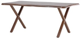 Houten Eettafel Met X Vormige Poten - 90 X 180cm.