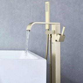 Vloeren badmengkraan Rea Carat Gold Brush