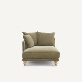 Longchair van linnen fluweel, LAZARE