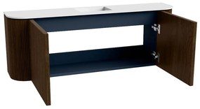 Mondiaz Joya 115cm toiletmeubel ronding links/rechts walnut met wastafel faye midden 1 kraangat talc