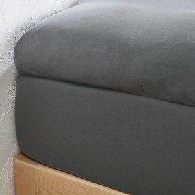 Hoeslaken in jersey voor topdekmatras, 30% recycled katoen