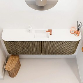 Mondiaz Joya 125cm toiletmeubel ronding links/rechts dusk met wastafel faye midden 1 kraangat talc