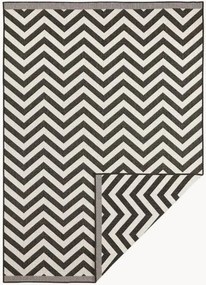 Omkeerbaar in- & outdoor vloerkleed Palma met zigzagpatroon