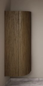 Gliss Design Alluro kolomkast 160cm met ronding rechts castle brown