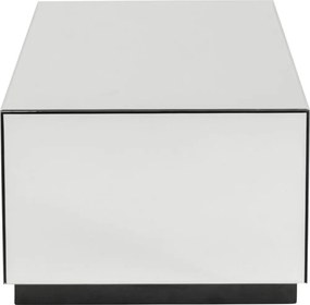 Salontafel Met Spiegelglas - 80 X 60cm.