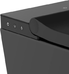 Schutte Cesari randloze douche wc met slimme zitting zwart mat