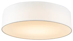 Stoffen Plafondlamp wit 40 cm incl. LED - Drum LED Modern rond Binnenverlichting Lamp