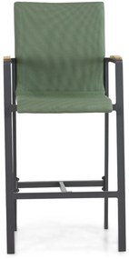 Barstoel Aluminium/textileen Groen Lifestyle Garden Furniture Brandon