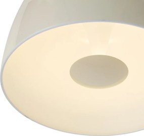 Retro plafondlamp beige met witte binnenkant incl. LED 3-staps dimbaar - Vera