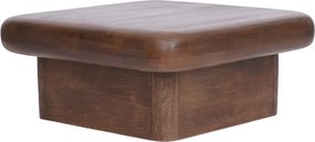 Houten Salontafel Met Dik Blad 80x80 Cm - 80 X 80cm.