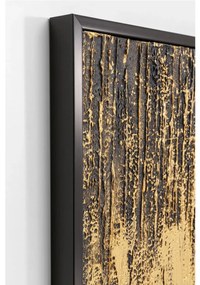 Kare Design Abstract Black Schilderij Goud Zwart