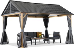 Aluminium tuinpaviljoen Teramo Premium 3x4,8 m Garden Point