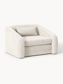 Slaapfauteuil Eliot uit teddy-bouclé