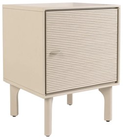 Zuiver Morning Beige Nachtkastje Met Ribbels - 45x40x58cm.