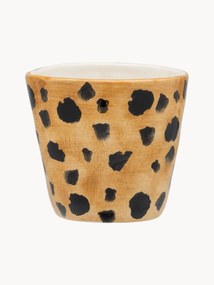 Handbeschilderde espresso kopjes Leopard, 2 stuks