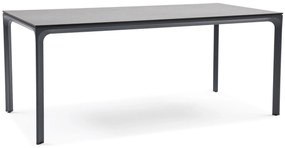 Dining Tuintafel rechthoekig 180 x 90 cm Aluminium/HPL Grijs Cesar