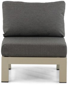 Loungeset 6 personen Aluminium/Teak Taupe Lifestyle Garden Furniture Vittoria