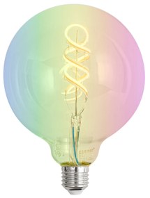 Smart E27 dimbare LED lamp G125 helder RGBW 4W 250 lm 2700K