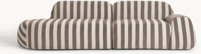 Modulaire teddy chaise longue Wolke (3-zits)