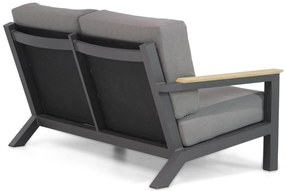Dining Loungeset 5 personen Aluminium/teak Grijs  4 Seasons Outdoor Capitol/Lifestyle