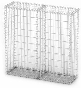 vidaXL Schanskorf met deksels 100x100x30 cm gegalvaniseerd draad