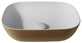 By Goof Waskom - opbouw - 46x12.2x34cm - Solid surface - Ovaal - Mat Goud JBS6380