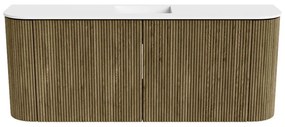 Mondiaz Joya 105cm toiletmeubel ronding links/rechts dusk met wastafel faye midden 1 kraangat talc