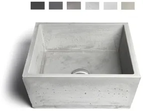 Urbi et Orbi Conicis opbouw wastafel 39x39cm bruin/beige