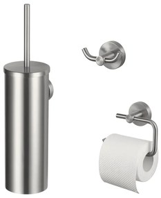 Haceka Kosmos Toiletset - 3-delig - Geborsteld RVS 2011098